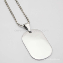 Custom Your Own Logo Stainless Steel Cheap Blank Dog Tag Necklace